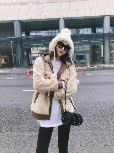 巧析，皮毛一体，两色三码，女装，巧析