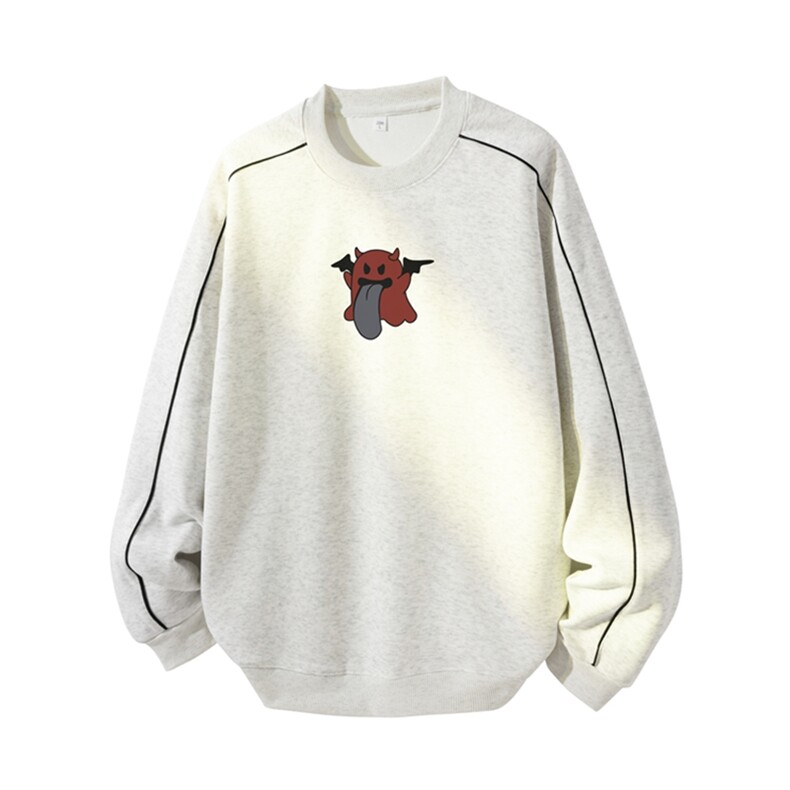 得物供货、复合重磅420克现货圆领卫衣宽松HD019-1-YLT25272-P35图片
