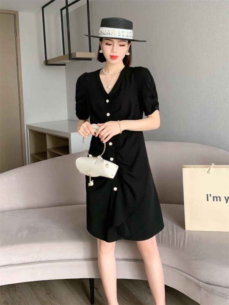 【现货】夏季新款雪纺连衣裙醋酸麻连衣裙披肩连衣裙，女装连衣裙，友一有二