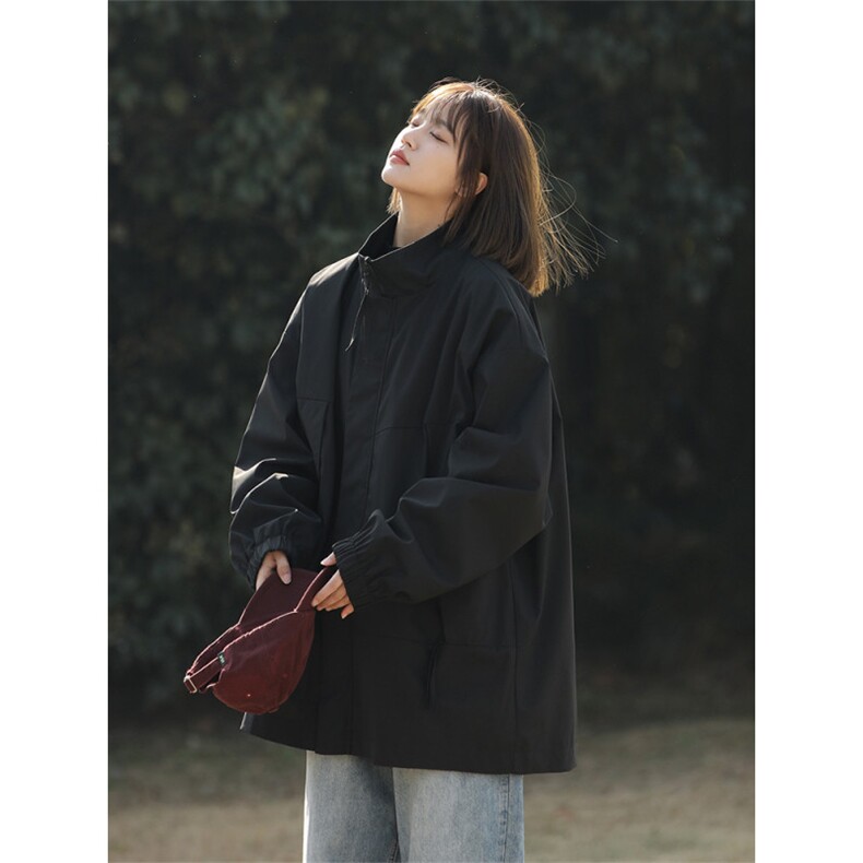 春季新款美式山系休闲纯色冲锋衣情侣潮流夹克外套JK7804-特P65,男装夹克,星座904