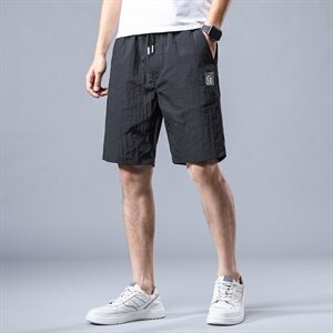 男士短裤夏季冰丝超薄款中裤宽松运动休闲马裤五分裤子Z106-P30图片