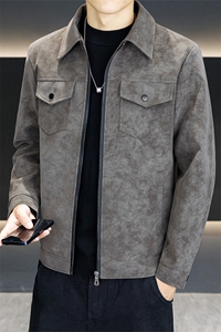 店主风潮流皮衣外套男春秋季复古百搭宽松机车服pu皮夹克潮JK2568图片
