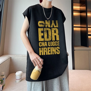 可设48小时发货支持抖音得物来样二开240克重磅美式麂皮绒背心t恤图片