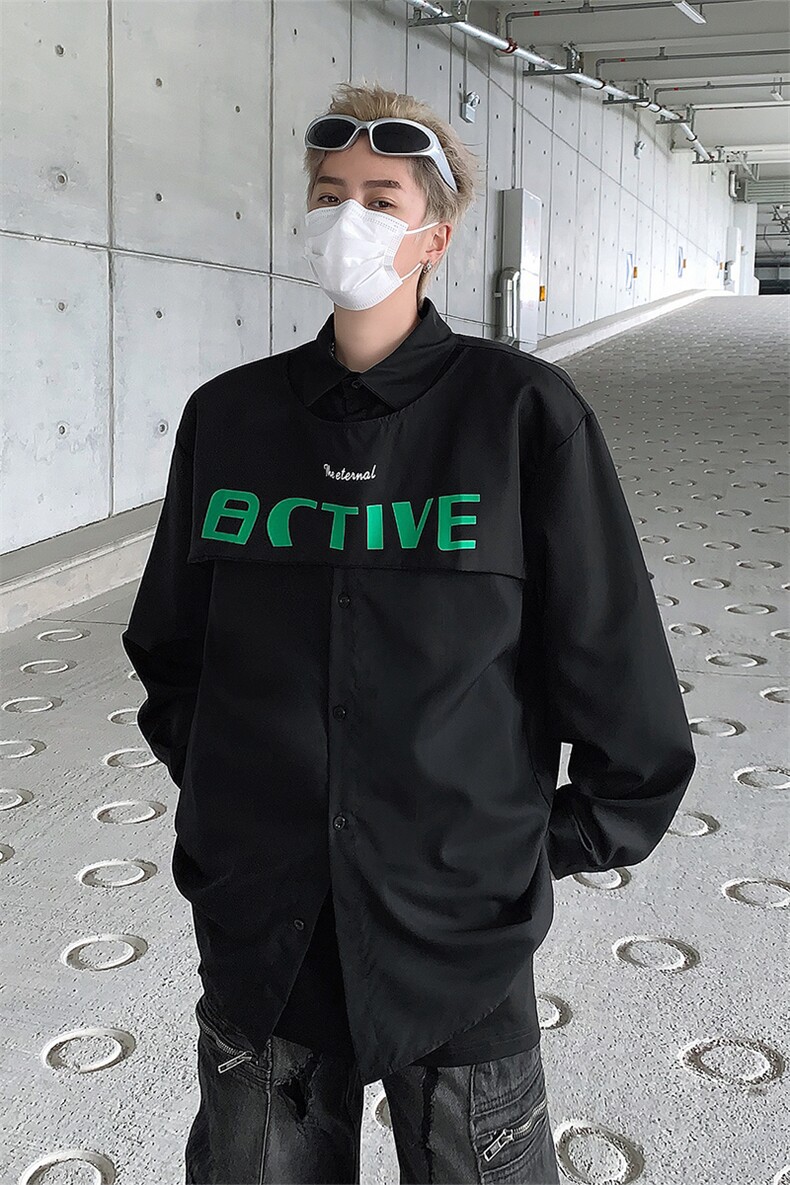 男装衬衫24春季韩版印花长袖衬衫男士痞帅衬衣XZ514-2-202413-P78,男装衬衫,星座514-2(原B239)