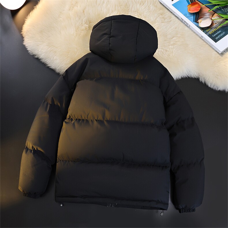 冬季clean撞色棉服中性加厚连帽短款棉衣HZ8811-特P68不议价,男装棉衣,星座610B-1