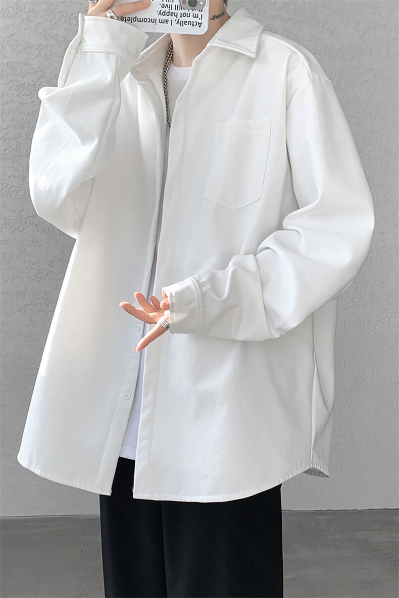 8XL-M长袖衬衫男休闲牛津纺纯棉衬衣打底外套CS517P55控78,男装衬衫,电商D206-1