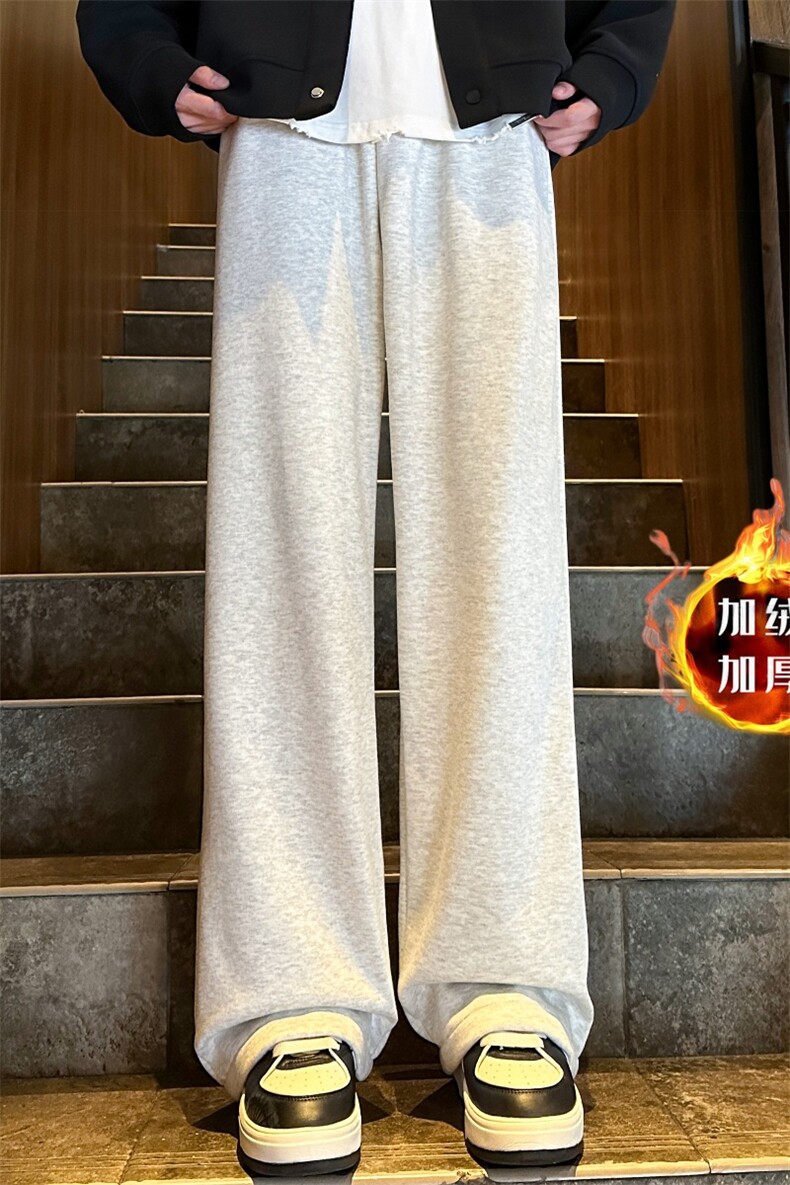 XZ616秋冬重磅加绒加厚华棉百搭休闲长裤宽松TY1046JRP55控78,男装休闲裤,星座512A（原616）