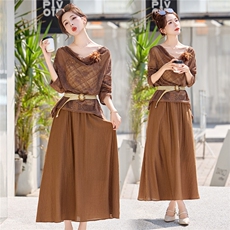 2026年春季依如秀休闲风套裙，女装套装/套裙，依如秀(原杭风阁)
