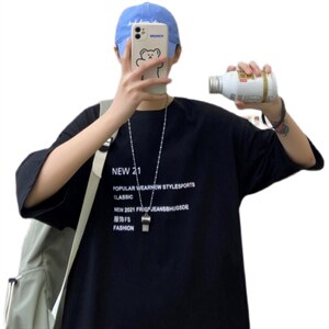 夏季新款短袖t恤港风宽松潮流短袖男A210-A8302-P25控38图片