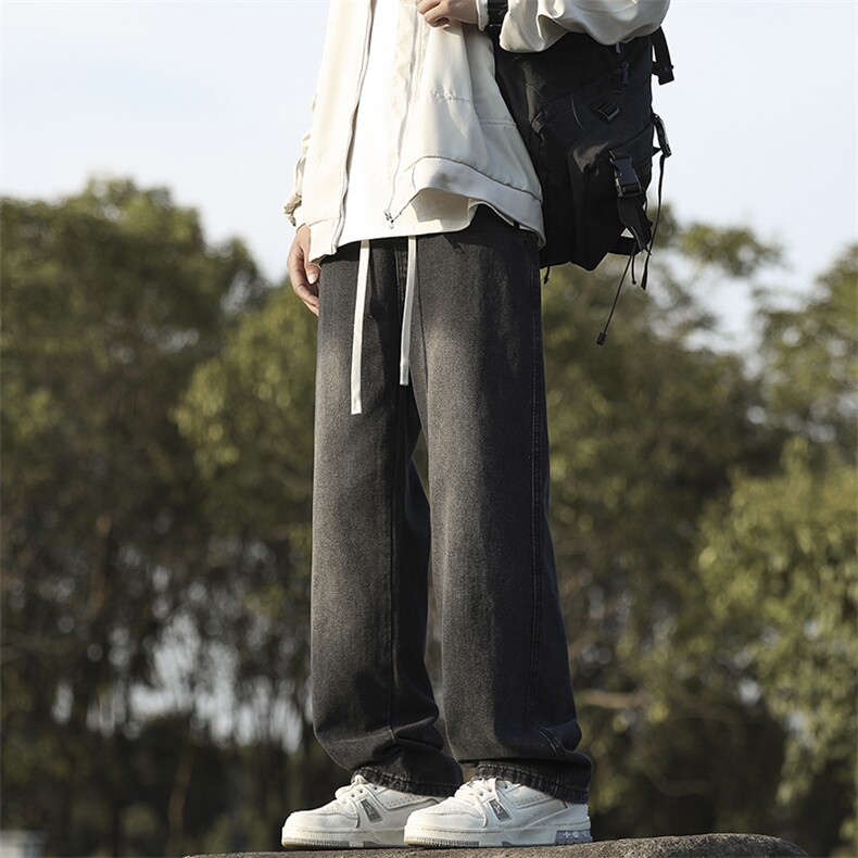 牛仔裤男宽松直筒裤K2362P50,男装牛仔裤,电商D325