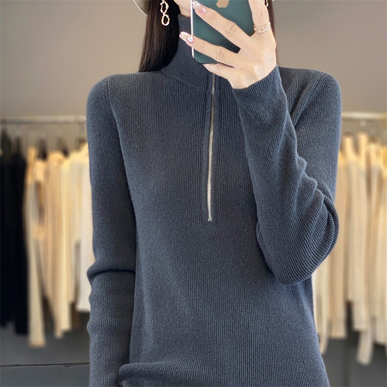 百搭休闲高级感秋冬保暖亲肤针织羊毛衫2024年秋季,女装羊毛衫,绒迪羊绒