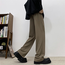 男装设计感裤子2025春夏款ins潮流垂坠时尚宽松百搭长裤XK302-P50，男装休闲裤，电商A178
