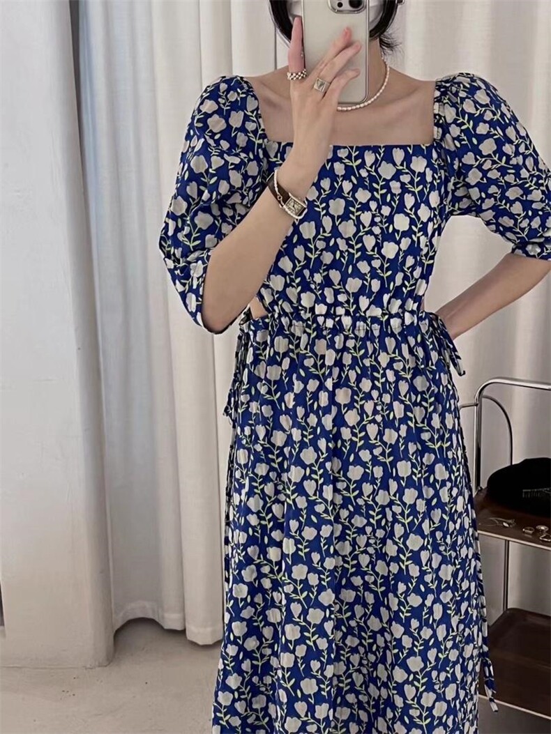 夏季新款碎花连衣裙，女装连衣裙，TVMV(3F)