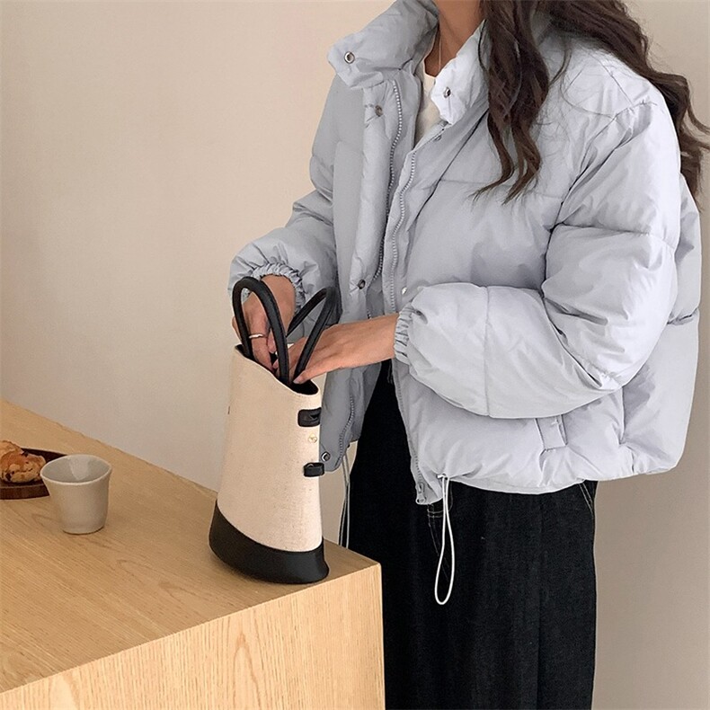 825#高品质手塞棉小个子立领棉服女短款加厚面包服外套女,女装棉衣/棉服,星座1210-1