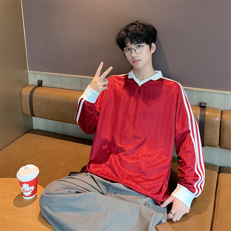 311B-1-7907-P32控68时尚套头长T重磅宽松休闲百搭上衣，男装T恤，星座311B-1