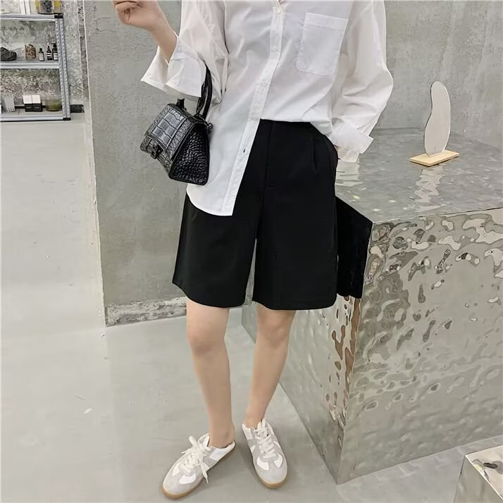 西料休闲中裤西装五分裤夏季百搭宽松显瘦女夏新款DKA56-P33,男装牛仔裤,星座208-5
