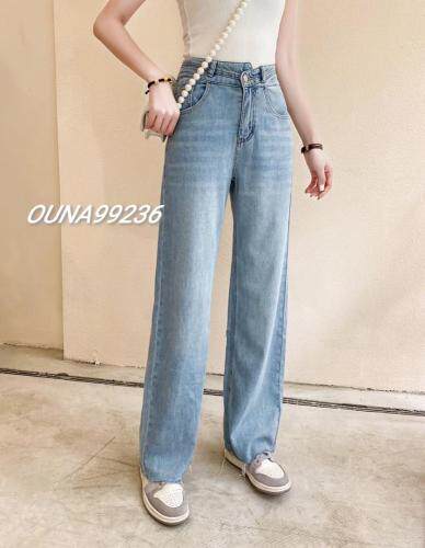 广州牛仔裤厂家直销，欢迎公司连锁到档口下单，可贴标贴牌，女装牛仔裤，OUNA欧娜