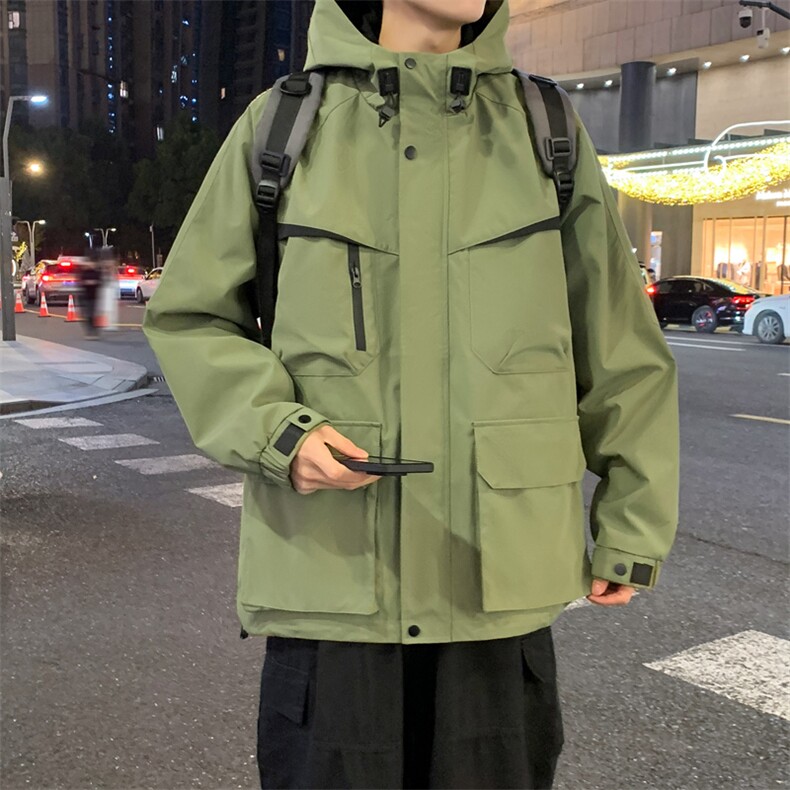 户外冲锋衣外套2025春季新款夹克上衣工装外套A406JK3526特P85,男装夹克,星座309（原A406）