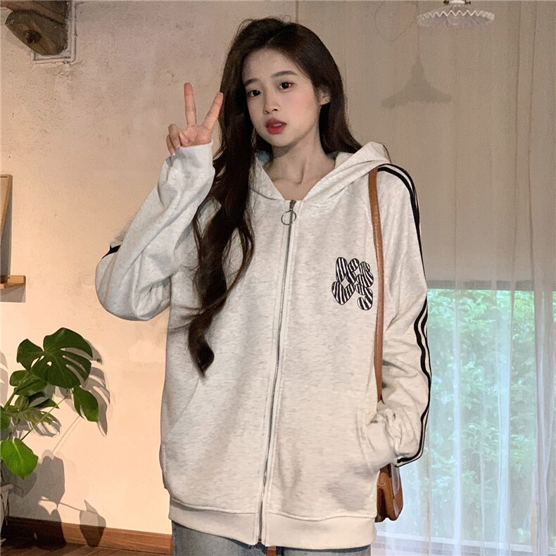 EE132-P70卫衣男女情侣装薄款2024潮宽松拉链开衫外套连帽韩上衣,男装卫衣,星座911-3