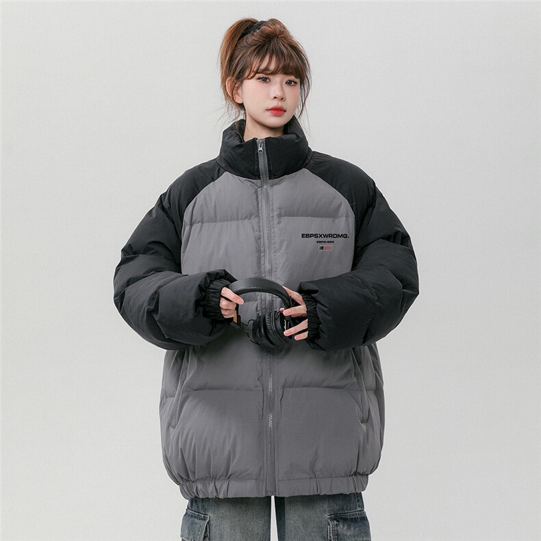 中性风情侣冬季时尚百搭立领加厚棉服外套MY66606P115控158,男装棉衣,电商A268
