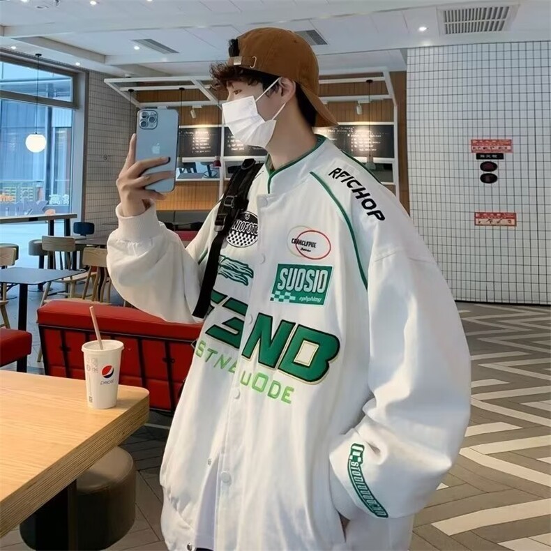 季外套男款潮牌ins春秋赛车服美式夹克设计感小众WT20-P60,男装夹克,星座1109-3