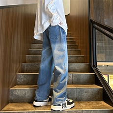 K1222-p35-控58oversizecleanfit牛仔裤褶皱直筒裤老爹裤长裤，男装牛仔裤，星座103A-1
