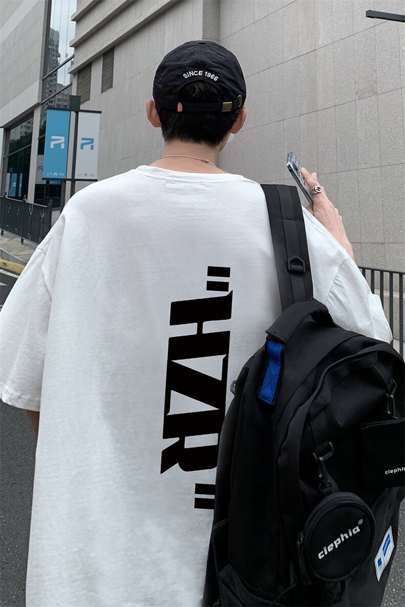 DX17002-P20纯棉短袖t恤男大码半袖打底衫宽松体恤衫港风,男装T恤,电商A040
