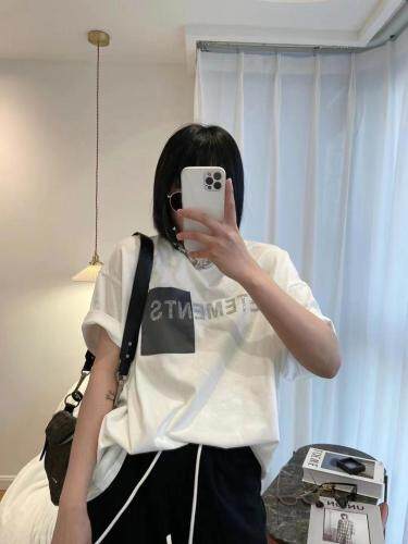 烫钻字母T桖，女装，HEY.KK