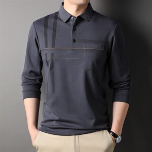 D66191钱塘2020-2中年男士秋季新款百搭休闲长袖T恤主推款P65图片