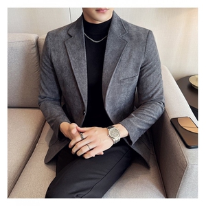 2025新款男士休闲灯芯绒西服X08-P70图片