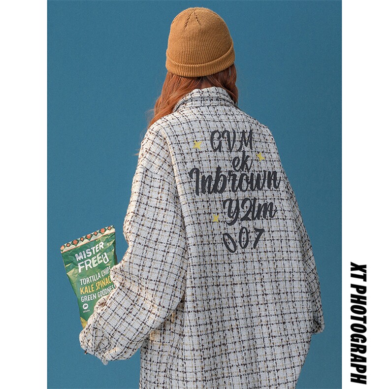 1小香风大码M-5XL面料：聚酯纤维潮长袖衬衣CCS8019P45控68，男装衬衫，星座226-2