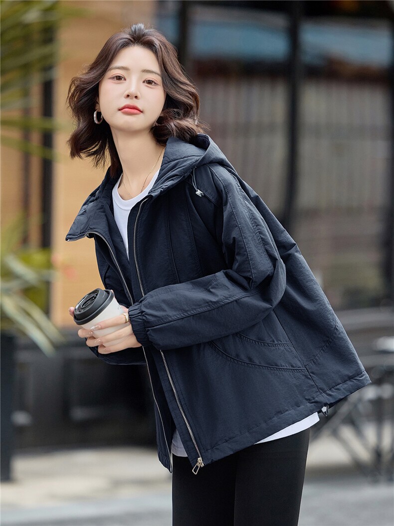 2025年冬季休闲连帽派克服,女装派克服,文熹诺