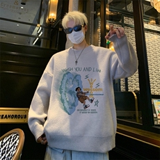 高质量！秋冬季半高领毛衣男加绒加厚线衣男针织衫男MY242-特p38，男装针织衫/毛衣，电商B367