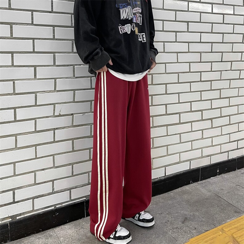 K129-P36美式宽松型三杠直筒休闲裤,男装休闲裤,星座1501-1