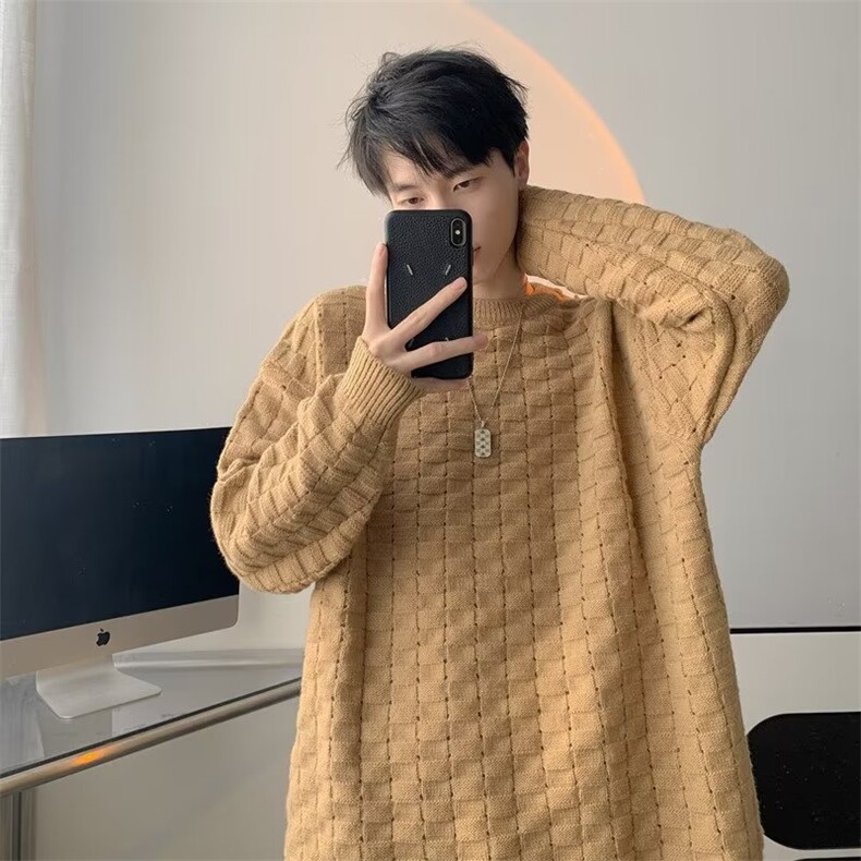 美式圆领毛衣男慵懒风休闲针织衫CZ01P48,男装针织衫/毛衣,星座1116-2