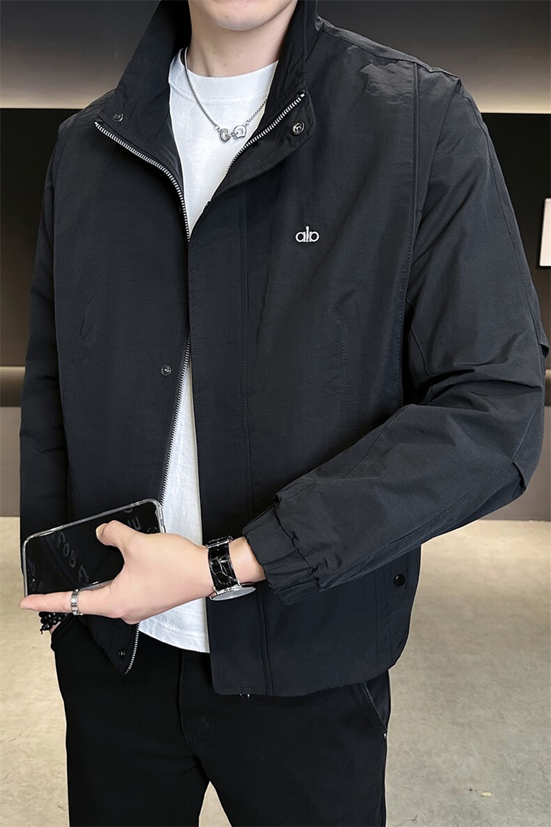 外套男款秋季2025新款翻领简约休闲百搭夹克C317-85219-P105,男装夹克,电商C317