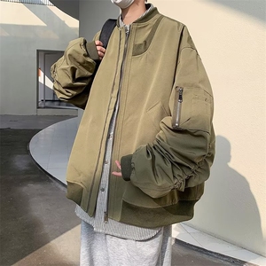 棒球服外套美式潮牌复古宽松飞行员夹克外套 1001-1-J179-P63图片