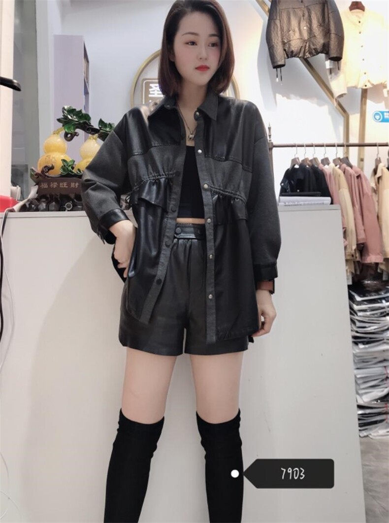 水洗皮拼针织，其它，圣丝诺亚