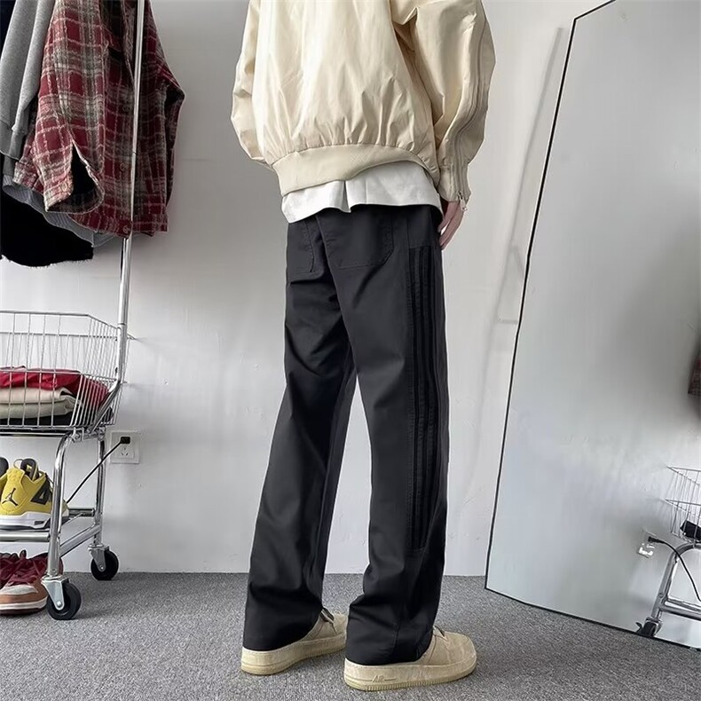 美式机能冲锋裤男春款潮松紧腰黑色裤子防水休闲裤R3072P48,男装休闲裤,星座1116-2