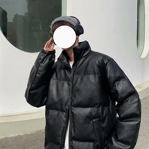 冬季棉衣男潮ins立领韩版潮流宽松pu皮棉服潮牌加厚外套my001-p90，男装皮衣，星座1008-2