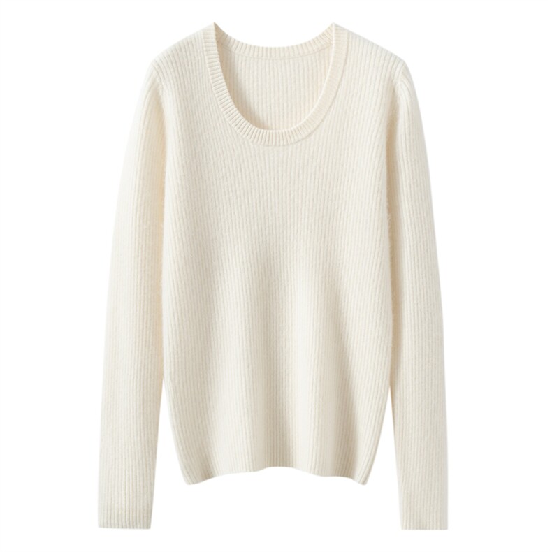 2025百搭时尚圆领打底衫针织衫，女装针织衫/毛衣，萨奥羊绒