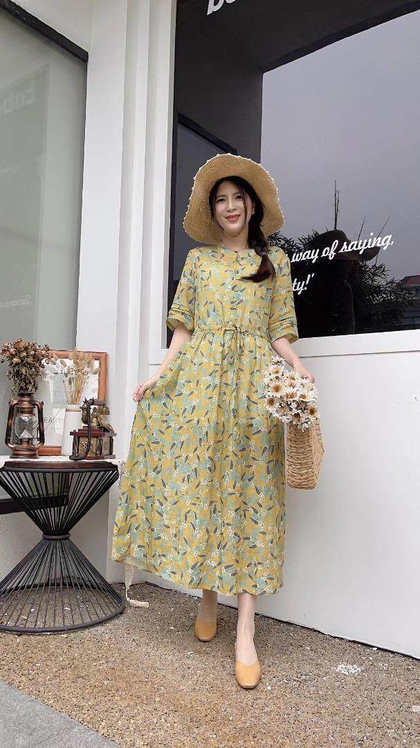 纯苎连衣裙小衫裤子裙子衬衣 时尚风 风淑女风休闲风，女装连衣裙，川哲