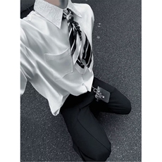 1506/QC1780/P38秋季新品男装美式宽松休闲长袖衬衫衬衣外套，男装衬衫，星座1506