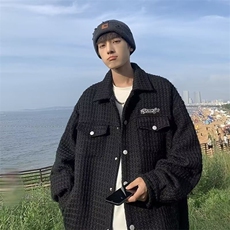 XXF009新韩系小香风刺绣翻领夹克男潮牌美式休闲时尚大码外套，男装夹克，星座308A-1（原309B-1）