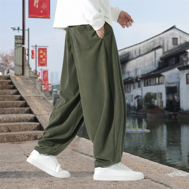 男士休闲裤灯芯绒长裤宽松灯笼裤哈伦裤裤XZ1512-2523-P50,男装休闲裤,星座1512