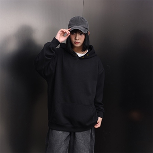 抖音得物品质26春装美式高街曼巴棉古铜两粒扣连帽卫衣外套XS066