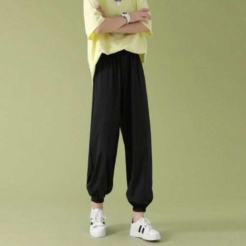 2023新款潮流休闲裤女百搭青年束脚运动裤2027-特批20，女装休闲裤，星座718-1