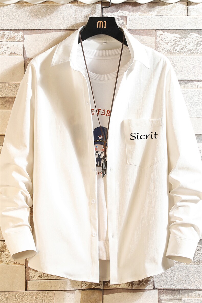 CS15098-P38长袖衬衫男士大码宽松衬衣男寸衫男寸衣,男装衬衫,电商A040A