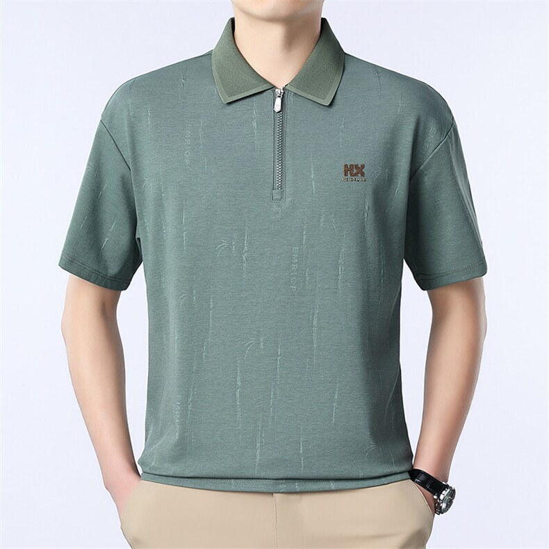 Z5057夏季男士新款短袖T恤青年修身体恤休闲POLO衫图片