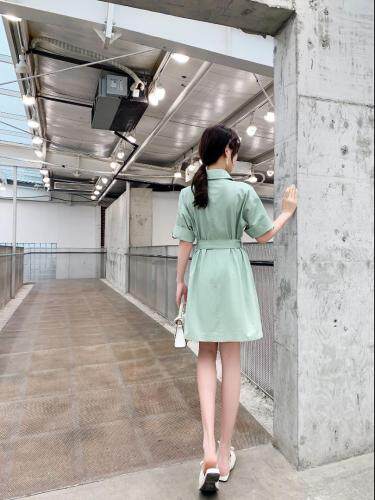 休闲工装裙，女装，水锦红